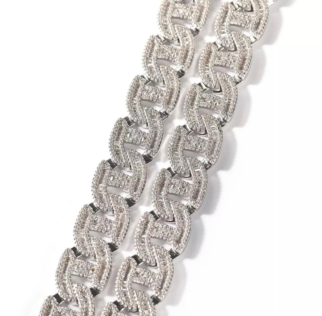 Diamond CZ Cuban Link Necklace