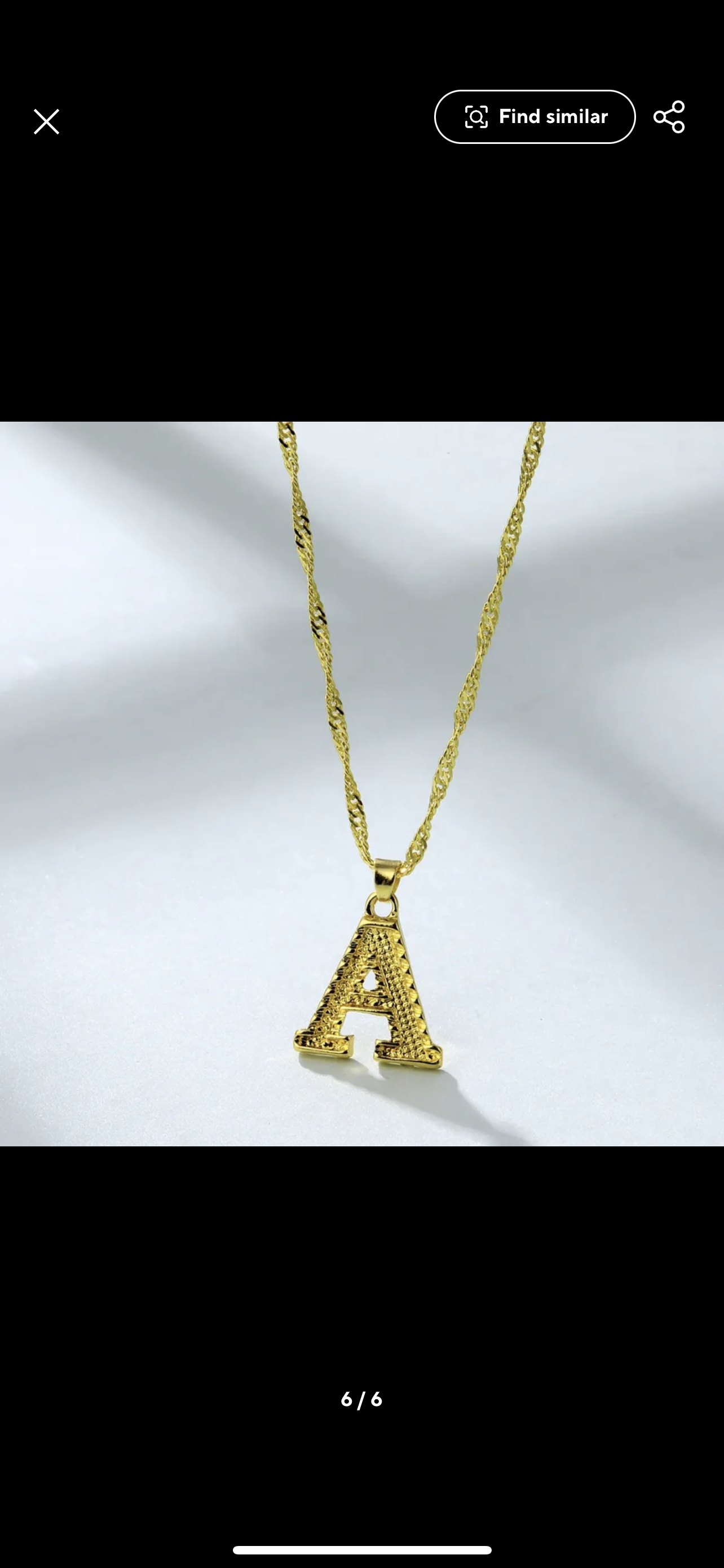 Gold Initial Necklace