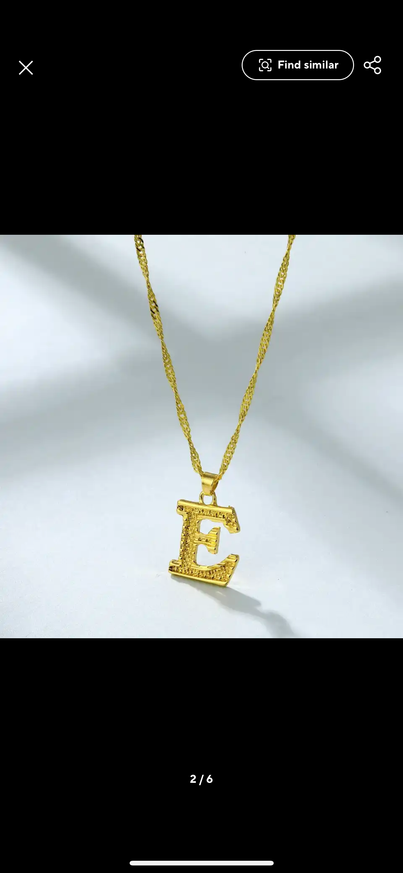 Gold Initial Necklace