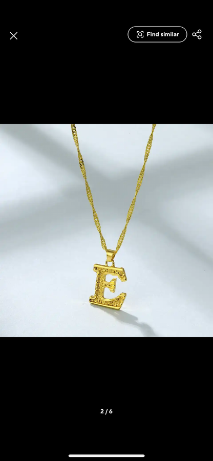 Gold Initial Necklace