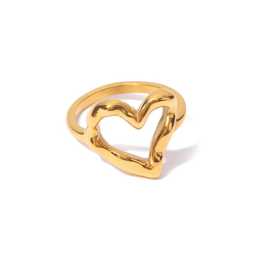 Heart Gold Ring