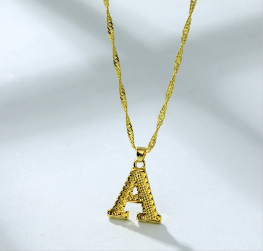 Gold Initial Necklace