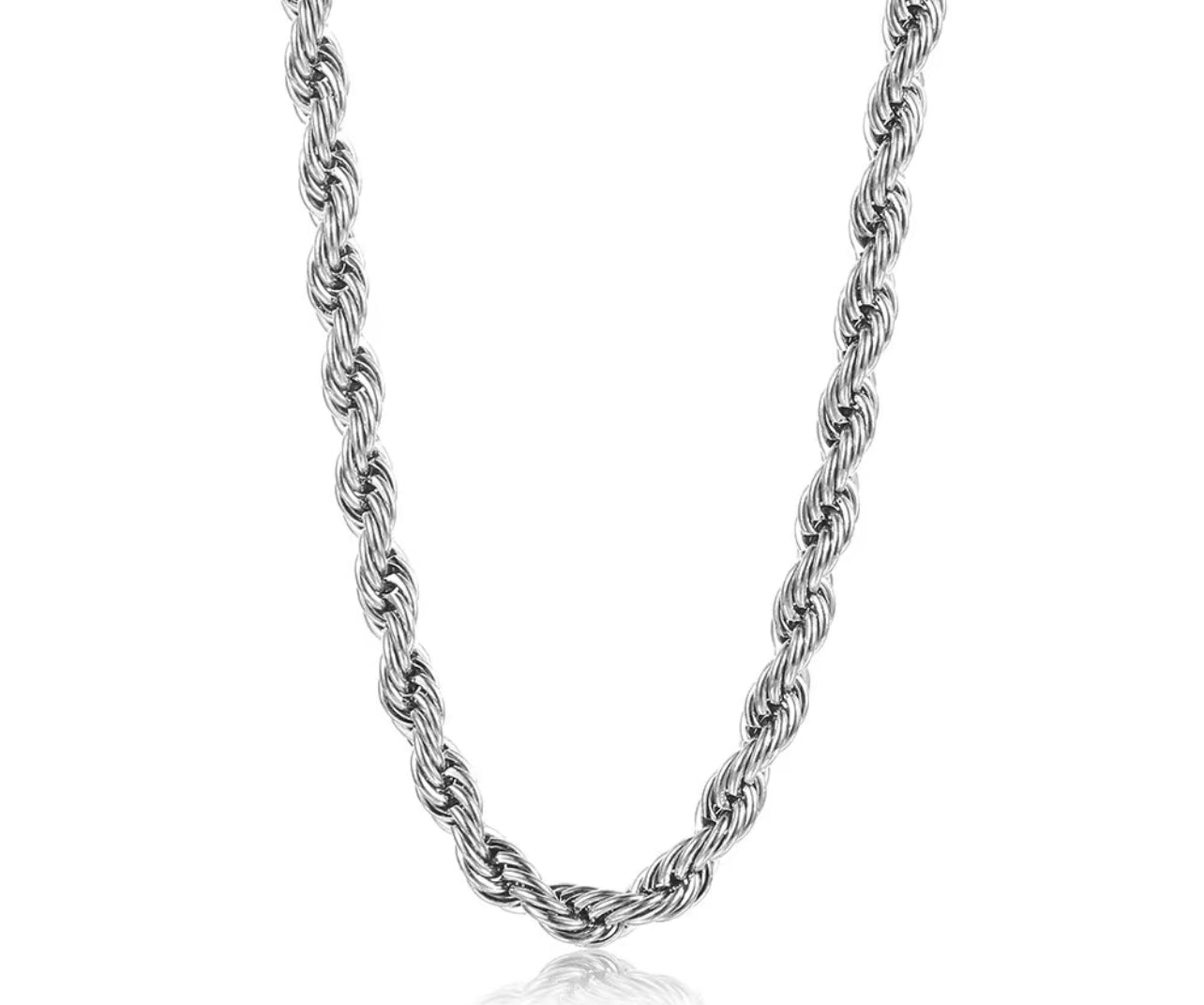 Silver Rope Necklace