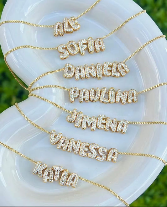 Crystal Bubble Letter Nameplate *Ships In 1 Day