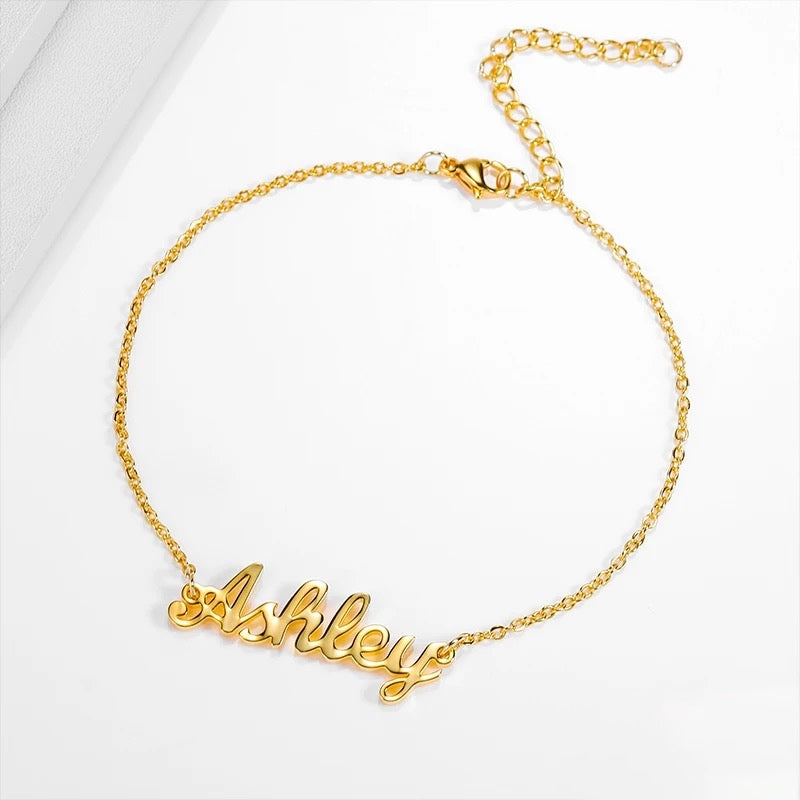 Nameplate Anklet