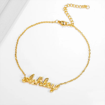 Nameplate Anklet