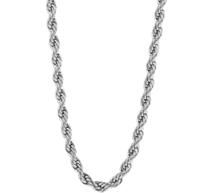 Silver Rope Necklace