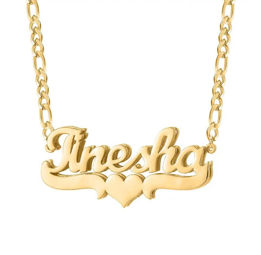 24K Gold Plated Nameplate