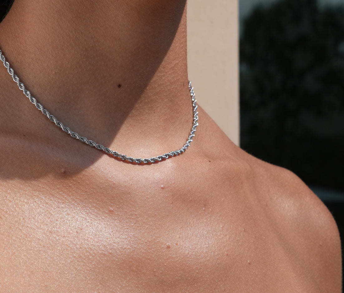 Silver Rope Necklace