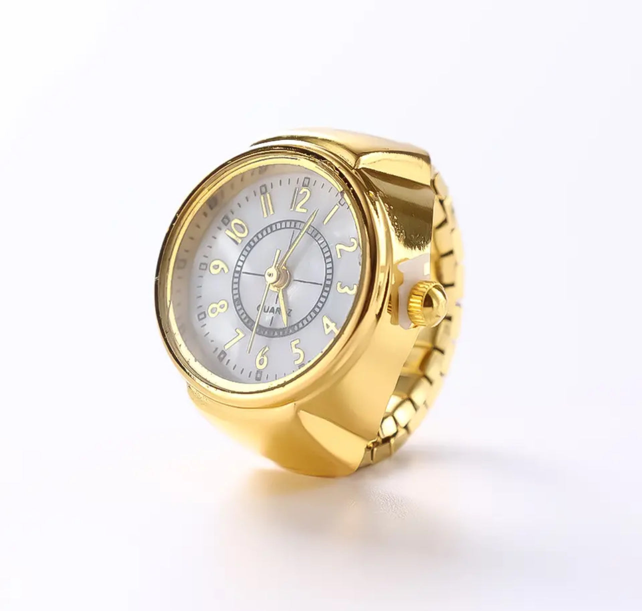 Gold Watch Ring 18k Gold Plated