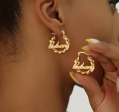 Baby Kids Custom Bamboo Earrings