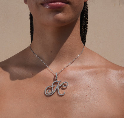 Diamond Initial Necklace