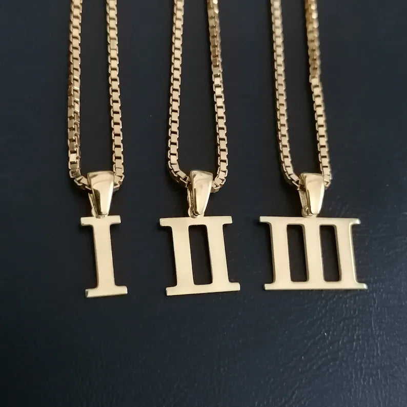 Roman Numeral Necklaces