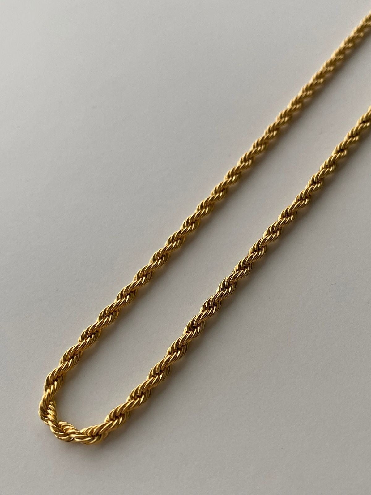 14k Gold Rope Necklace