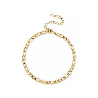 14k Gold Figaro Anklet