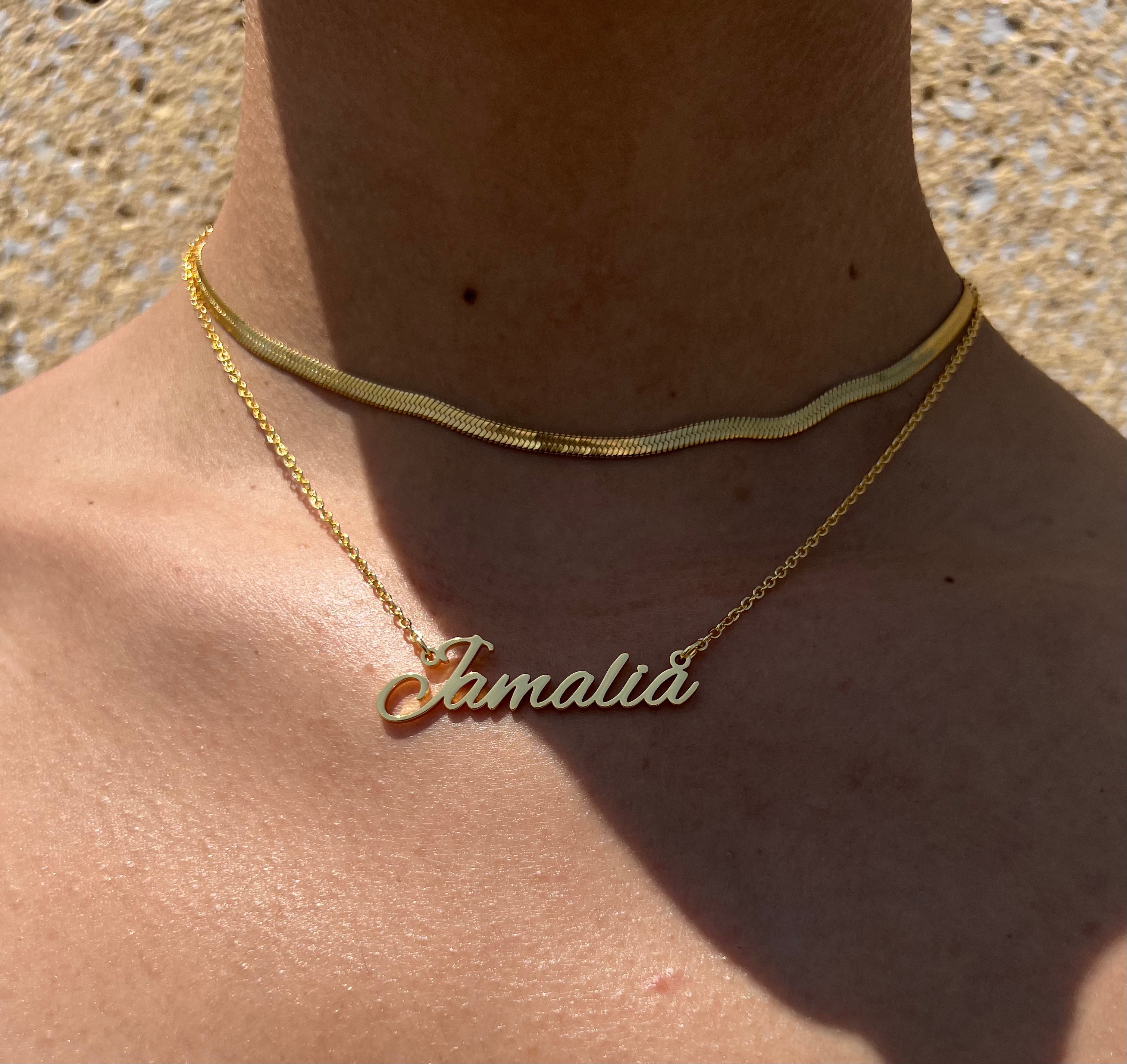 Herringbone nameplate online