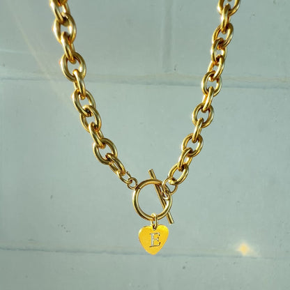 Gold Initial Choker