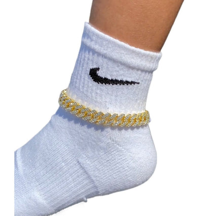 14k Gold Cuban Anklet