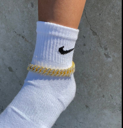 14k Gold Cuban Anklet