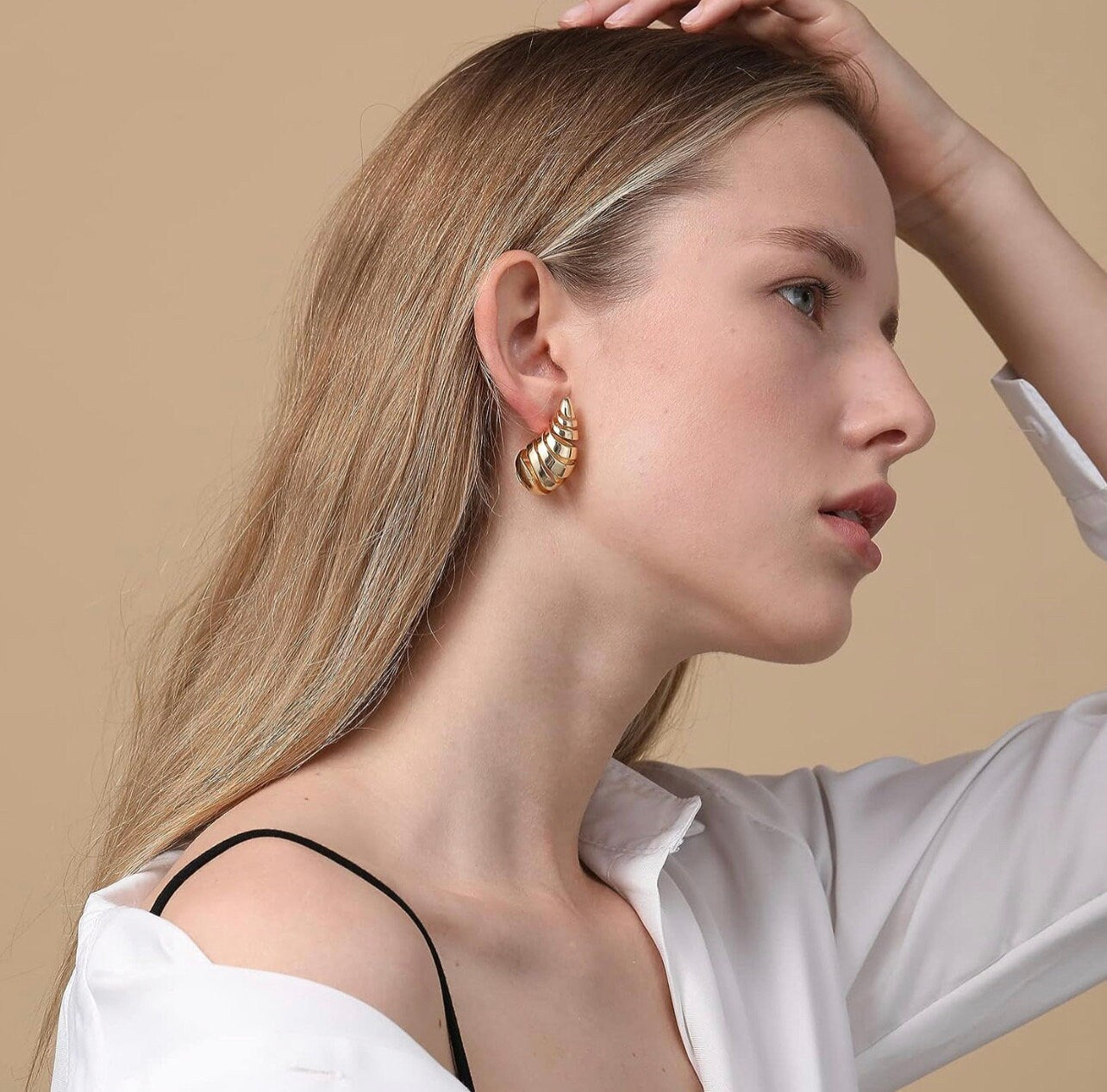 Spiral Drop Earring Dupe